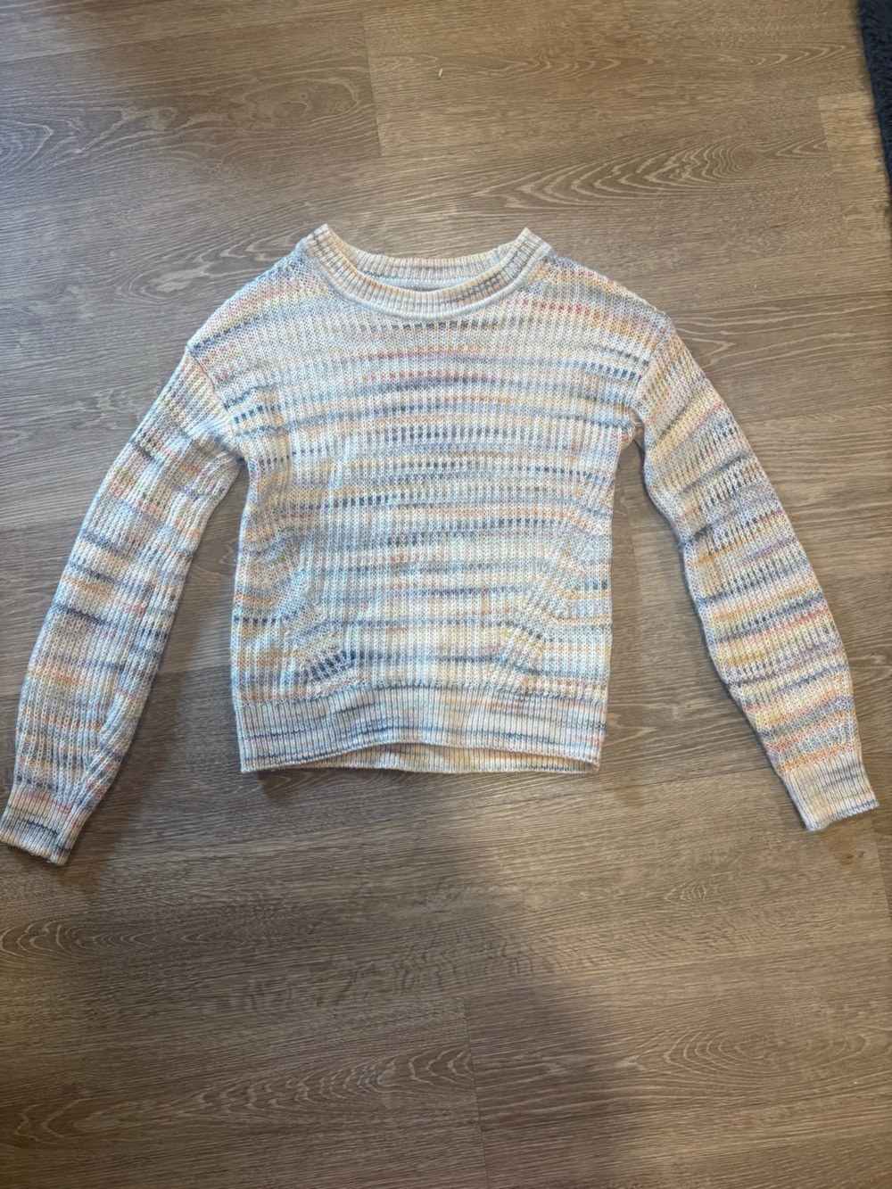 GAP Pastel Multistripe Crewneck Sweater